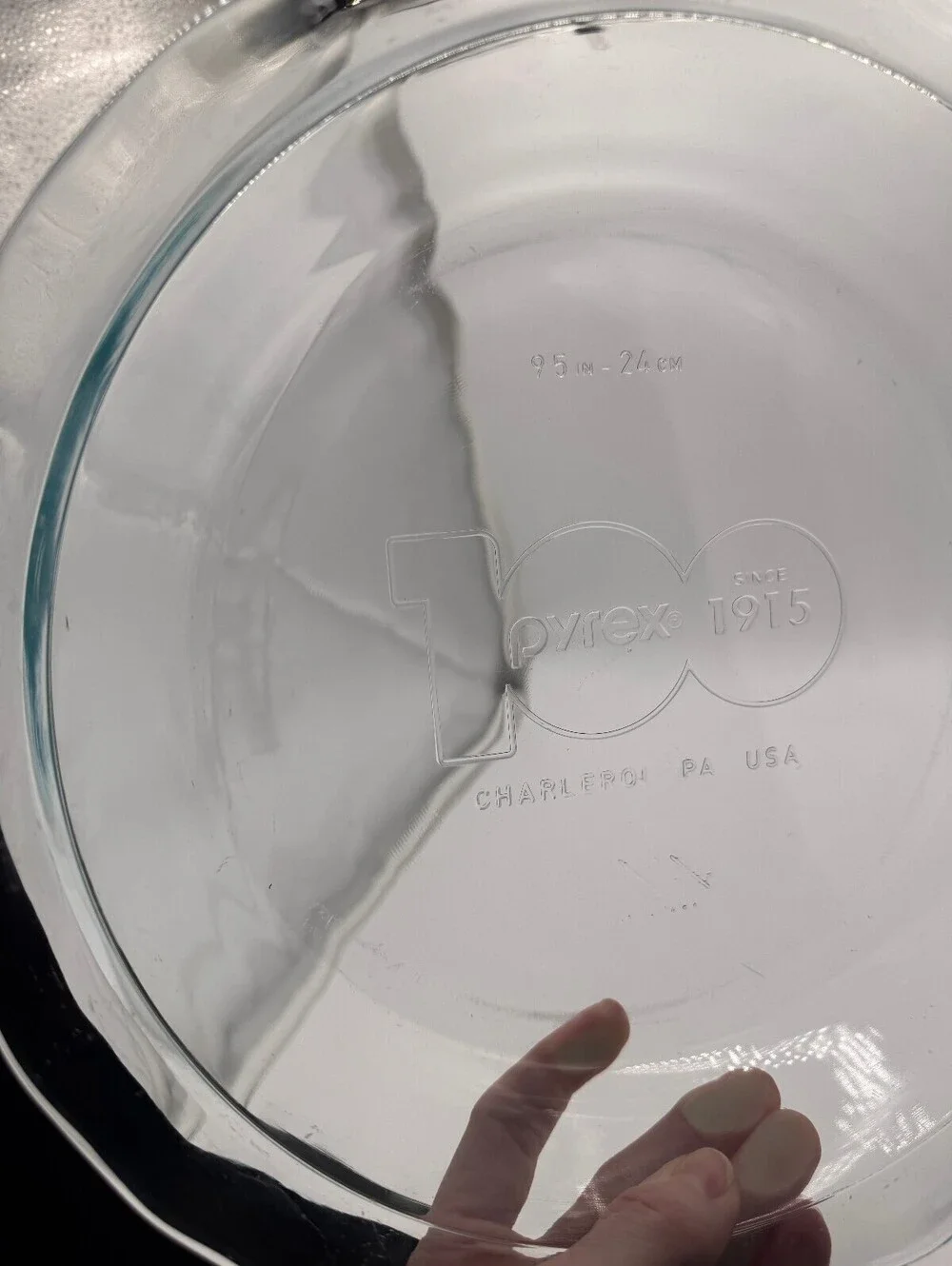 Pyrex 100th-Anniversary Pie Plate 9.5
